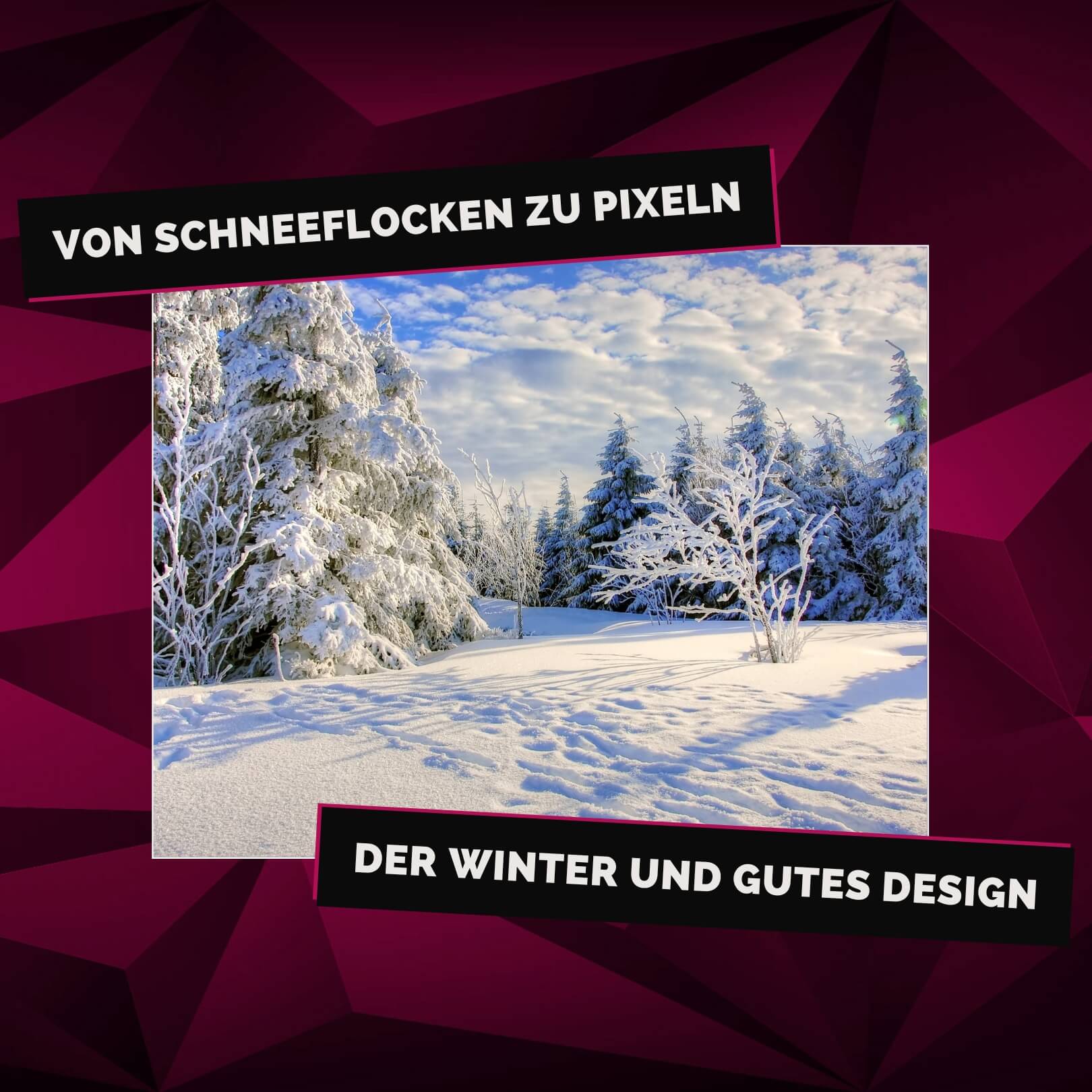 Von Schneeflocken zu Pixeln - Der Winter und gutes Design